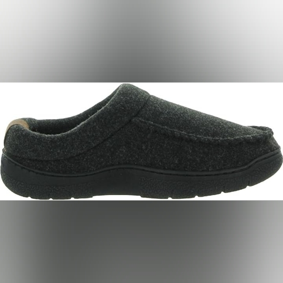 NEW!! Dearfoams Men's Clog Style Memory Foam Slippers Wool Blend - Picture 3 of 7